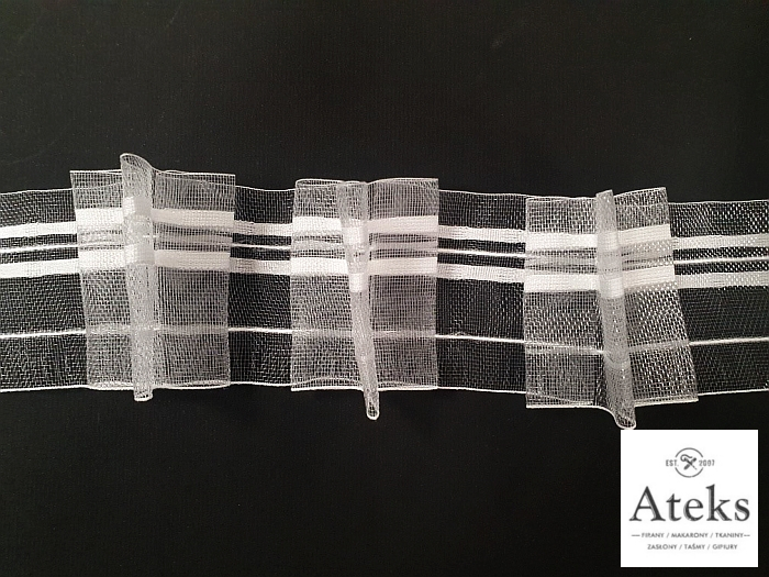 TAŚMA MARSZCZĄCA DO FIRAN 6 cm MOTYLEK ŻYŁKOWA 50m Marka inna