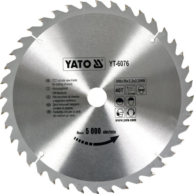 

Yato Tarcza Tnąca Do Drewna 300x30 40Z