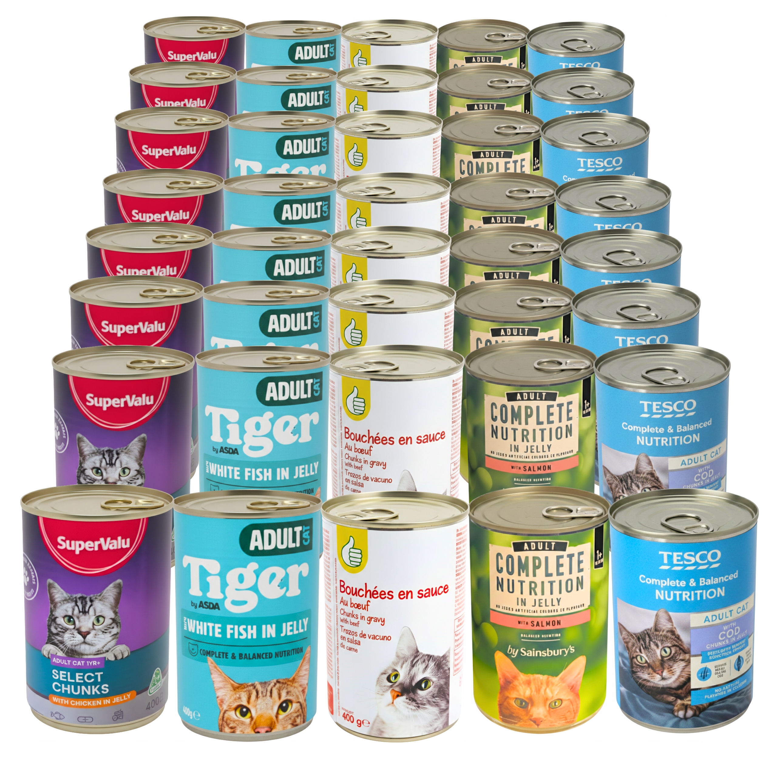 Karma Mokra dla Kota 40 x 400g puszka kawałki sos galaretka mix smaków 16kg