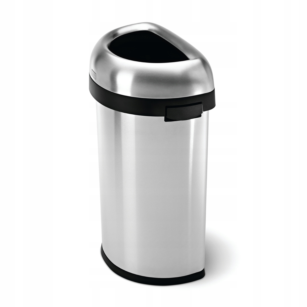 simplehuman Bullet Otvorený odpadkový kôš 60 l polkruhový strieborný