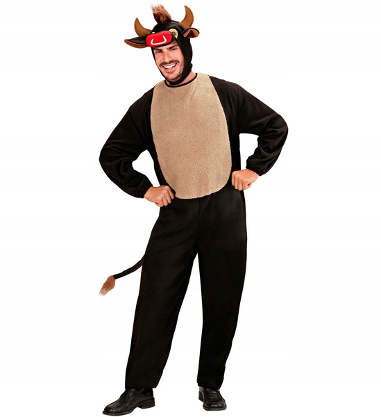 Kostým Býčka Býka Černá Kráva M