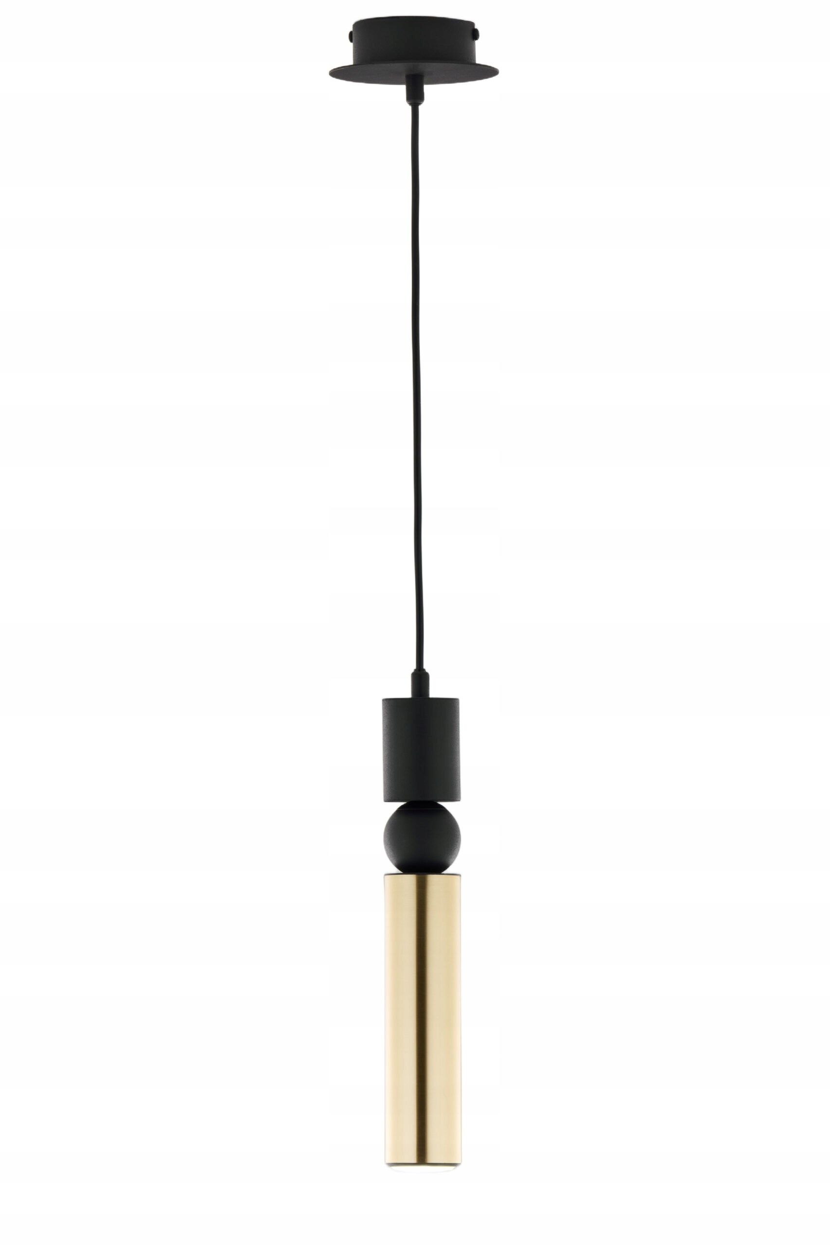 Závesná lampa Jupiter Alas čierno-zlatá, moderná, 1xGU10, 14W