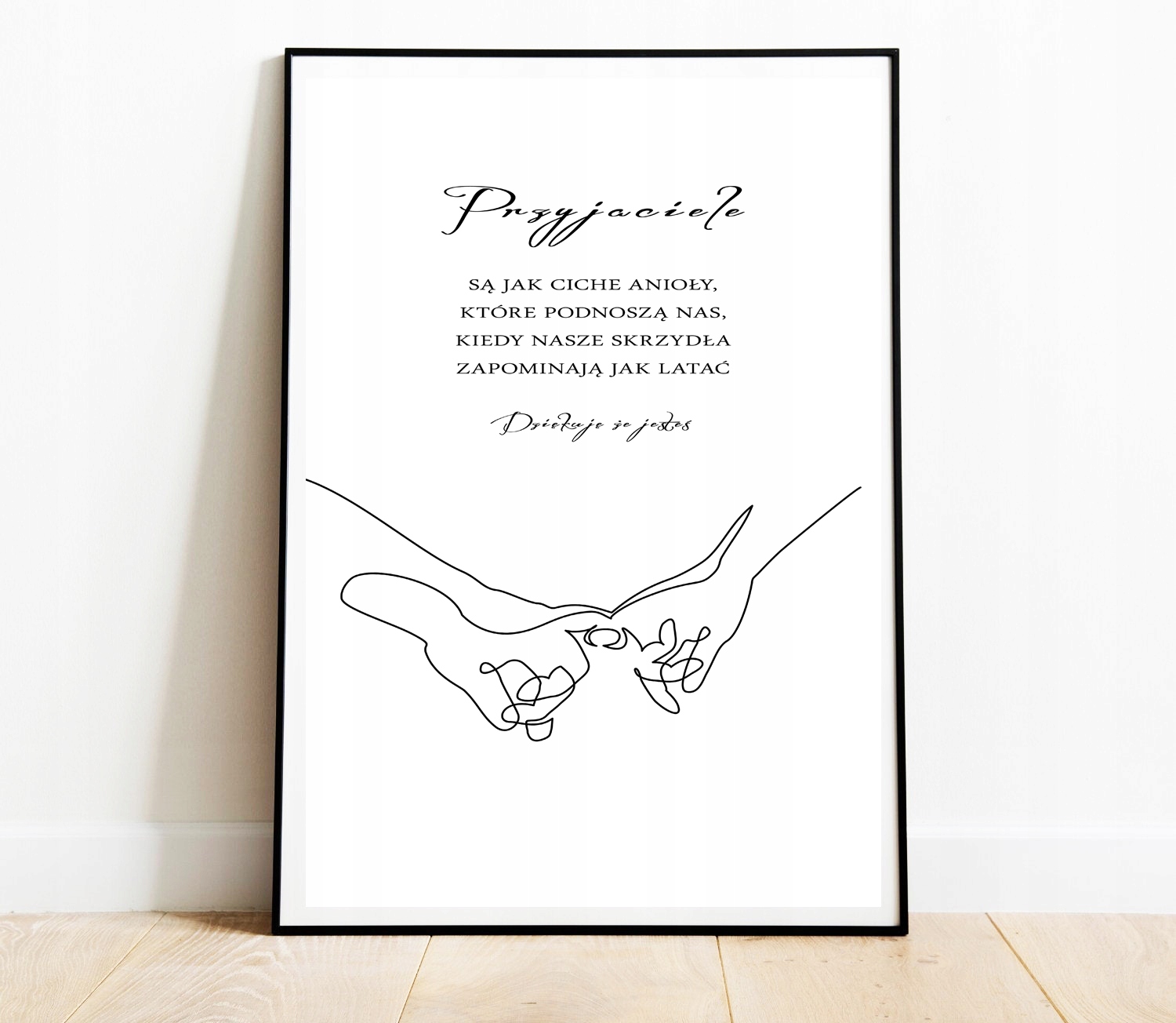 PLAKAT A3 30,00 x 40,00 cm OBRAZ CYTAT PODZIĘKOWANIE PRZYJACIELA Marka inna