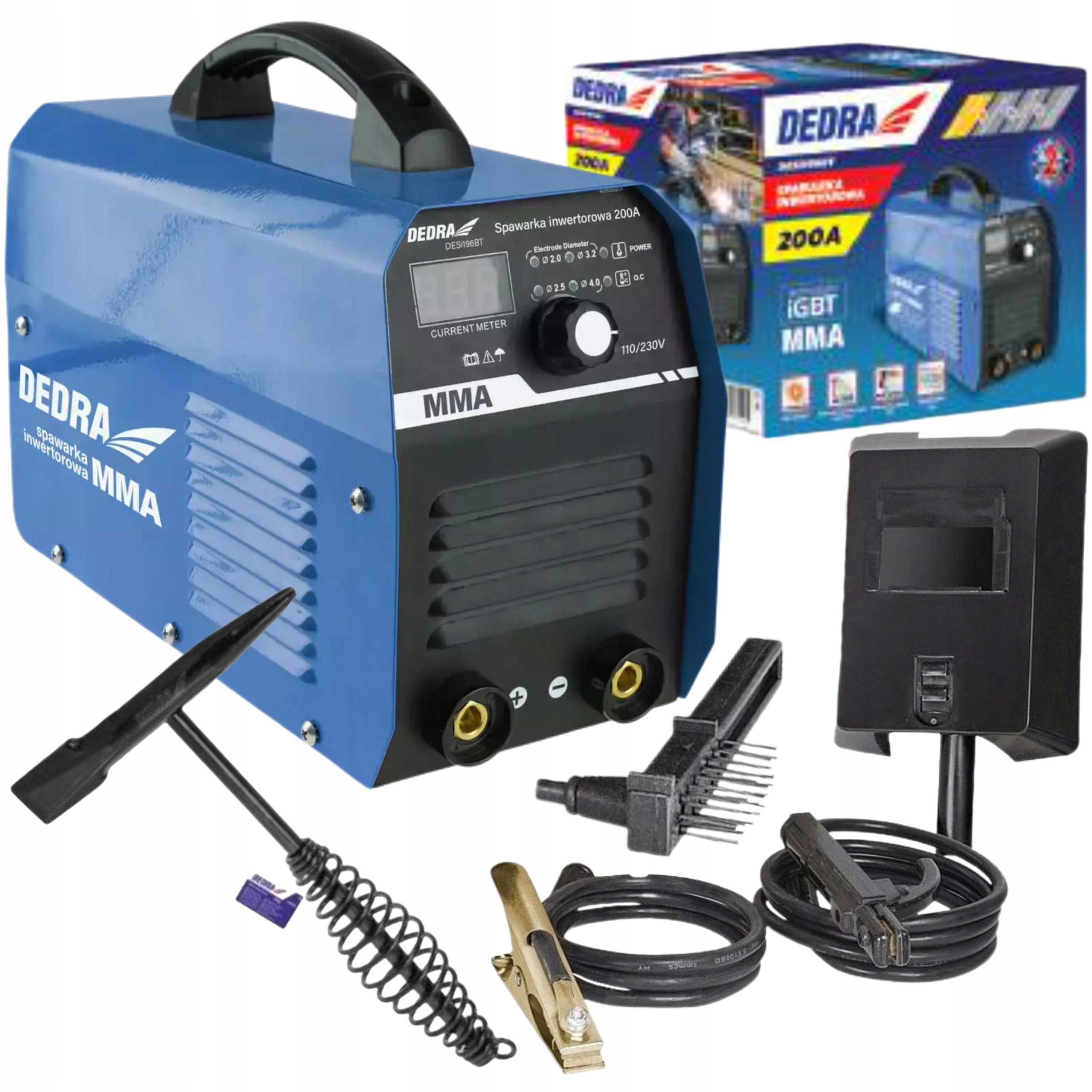 DEDRA ИНВЕРТОРНЫЙ СВАРОЧНЫЙ АППАРАТ 200A IGBT MMA DESI196BT
