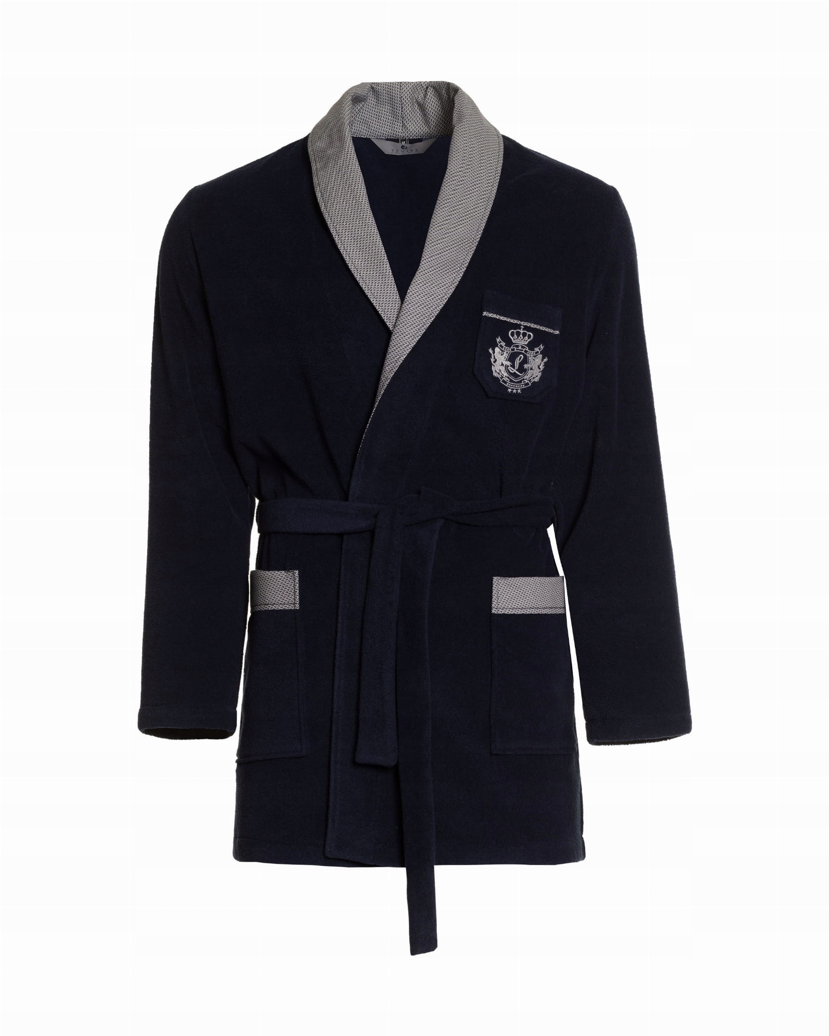 Teplá bonžurka krátký župan na zimu RE-401 Námořnická Modrá C1 L