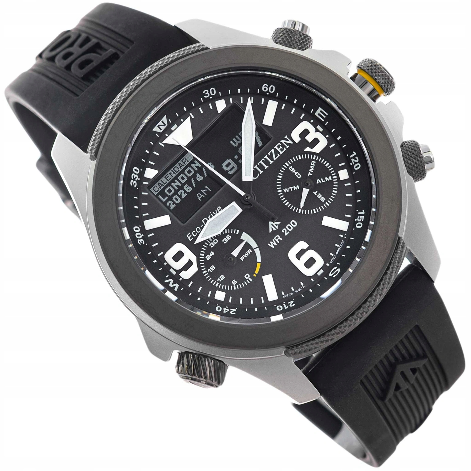 Pánské Hodinky Citizen JV1007-07E Promaster Land Eco Drive Černé 200M