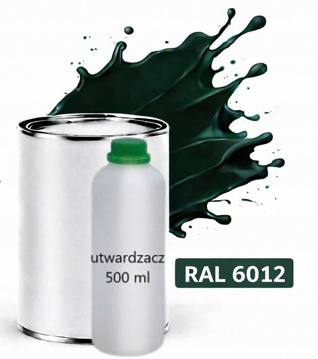 Ral 6012 Polyuretan Akryl 2:1 1 L Tupý Matný Lak Tužidlo Normal 0,5 L