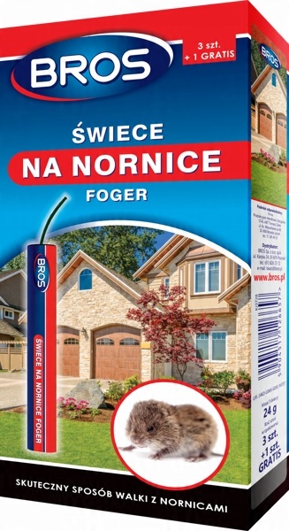 

Bros świece na Nornice Foger 3szt odstraszanie