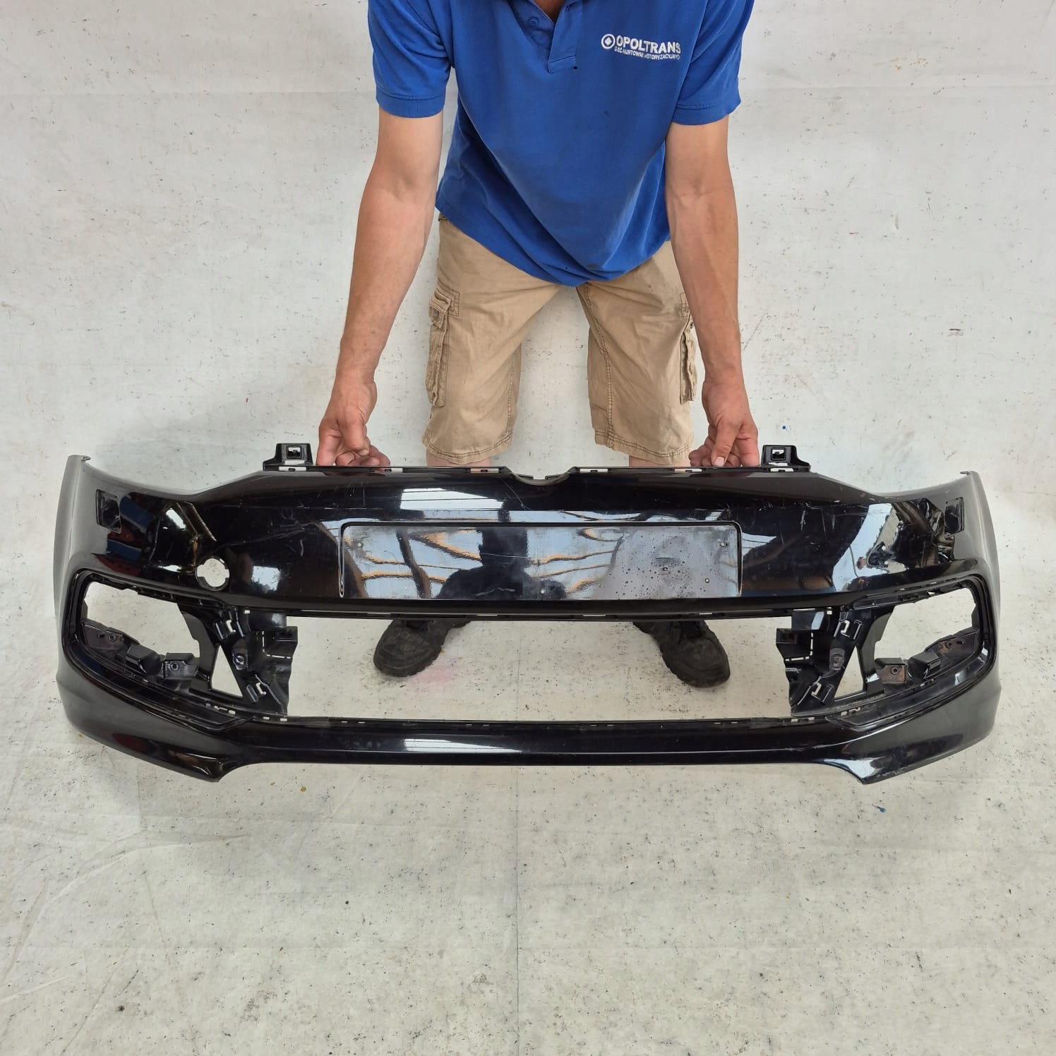 VW POLO V 5 6R R-LINE 09-14 bumper front front washer