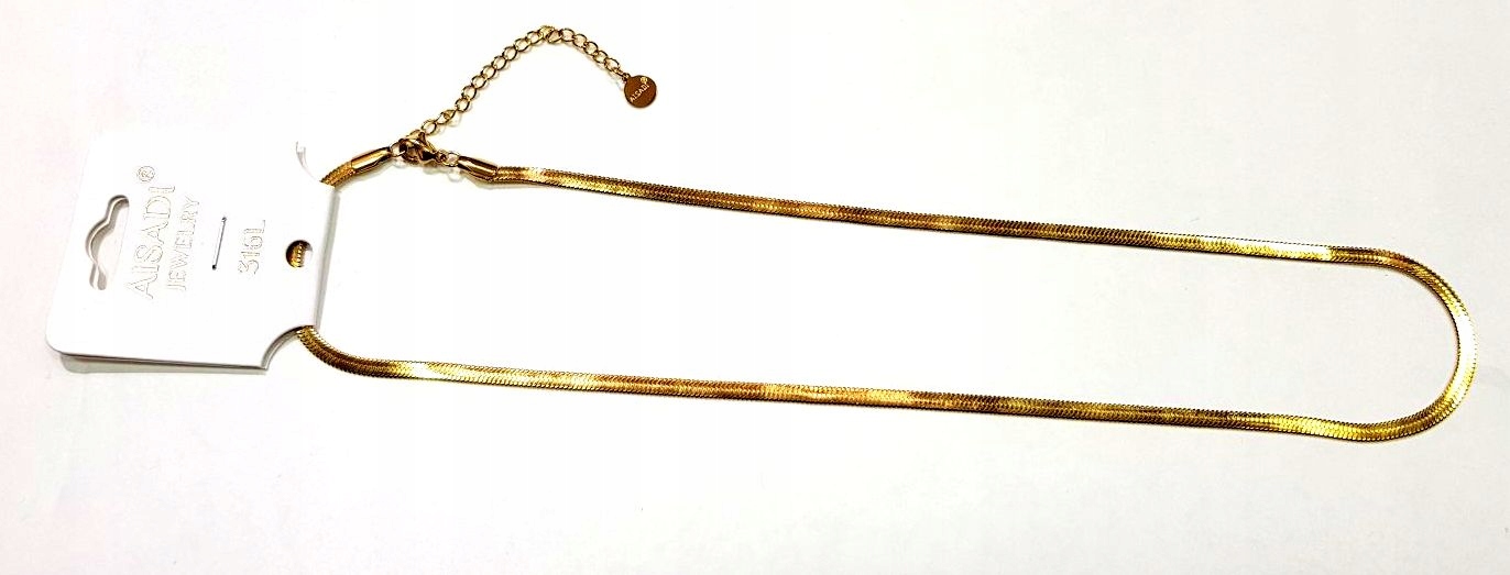 

Naszyjnik Łańcuszek złoty Stal chirurgiczna 45 cm