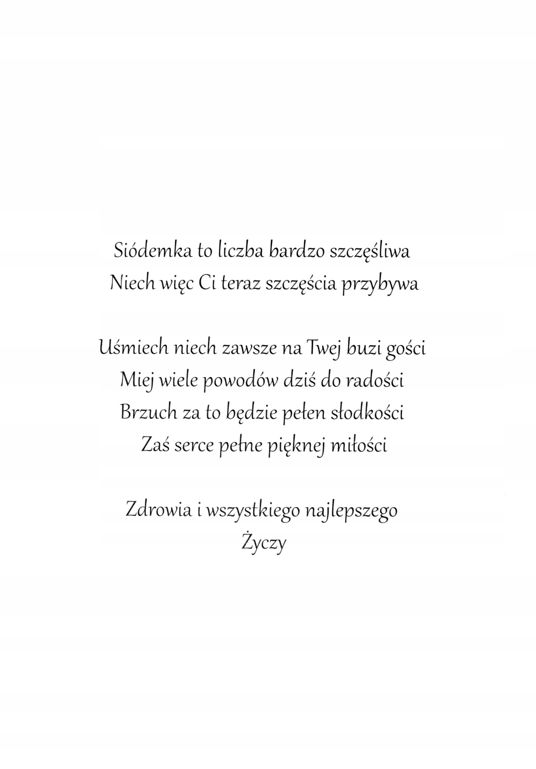 Kartka na 7 urodziny dla Chłopaka szalonego M856 Kod producenta M