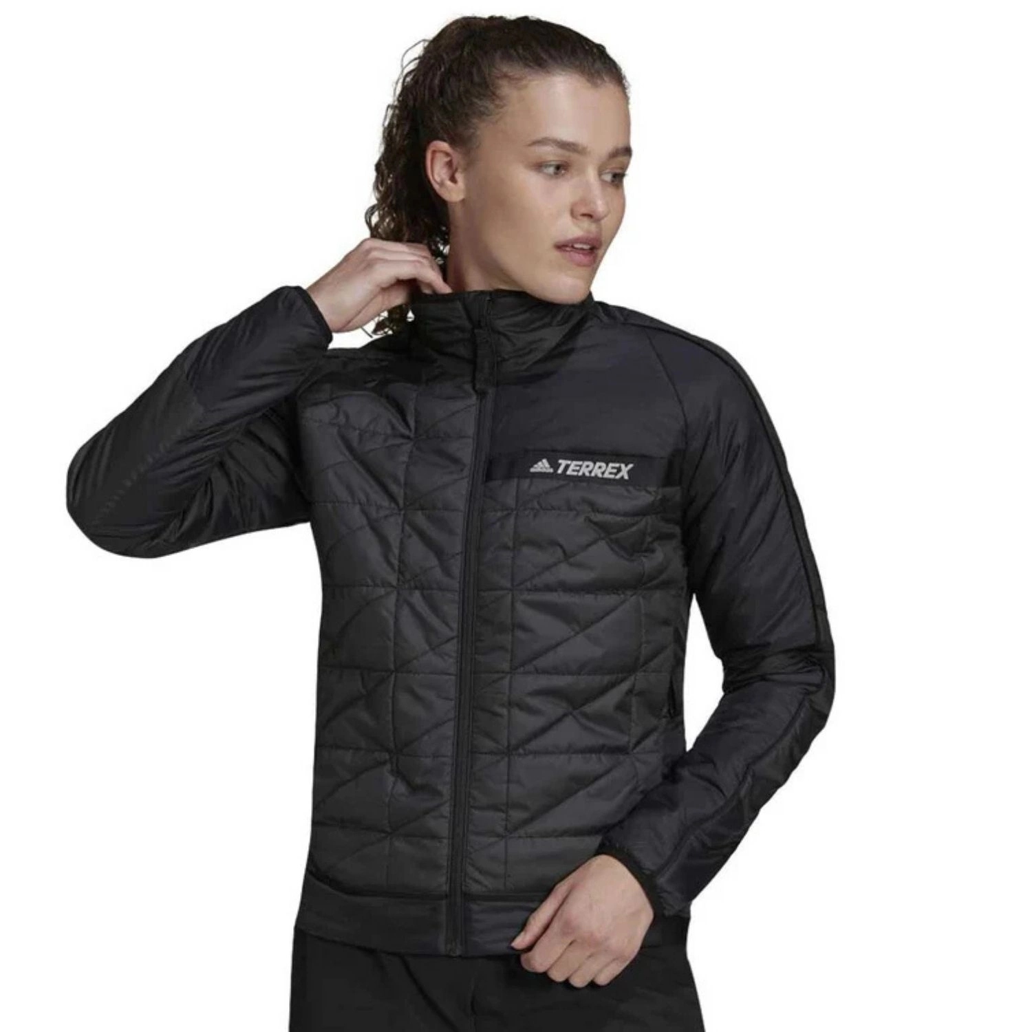 Dámská přechodová bunda Adidas Terrex zateplená, černá, sportovní vel. S