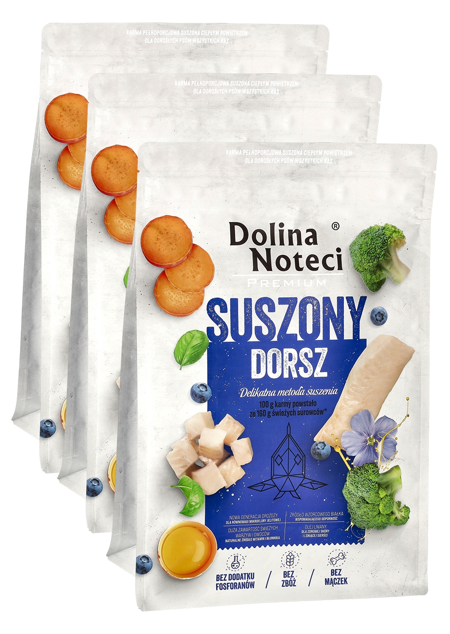 Levně Dolina Noteci Krmivo suché pro psa Premium Set 3x3kg Příčesek