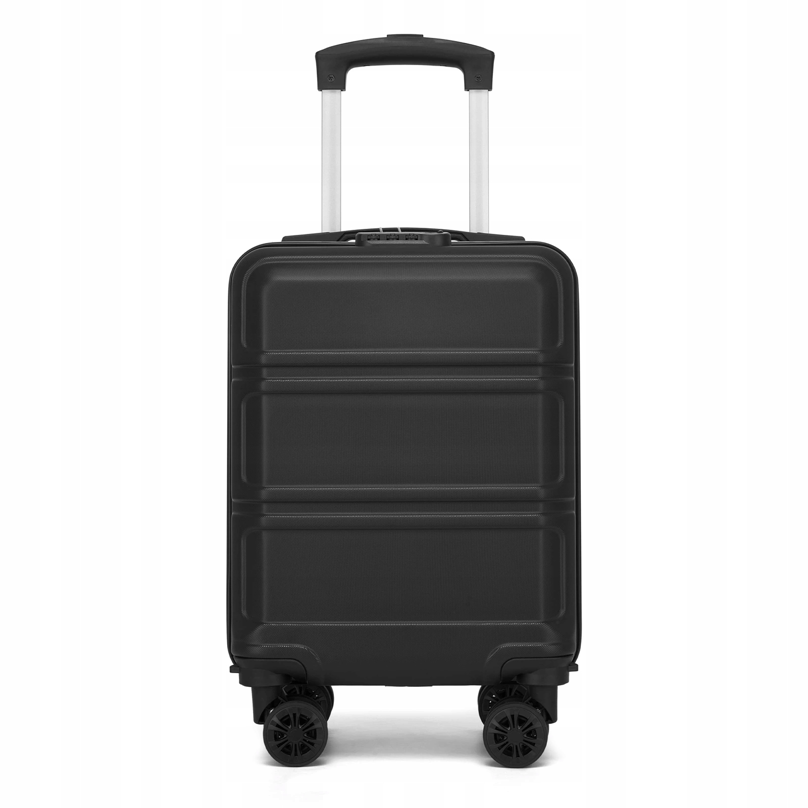 Příruční Abs+pc kufr s odnímatelnými kolečky Kono 22L černý 45x30x20 cm