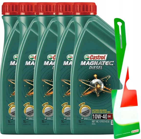 Zestaw 5X 1L Castrol Magnatec Diesel B4 10W40 5L