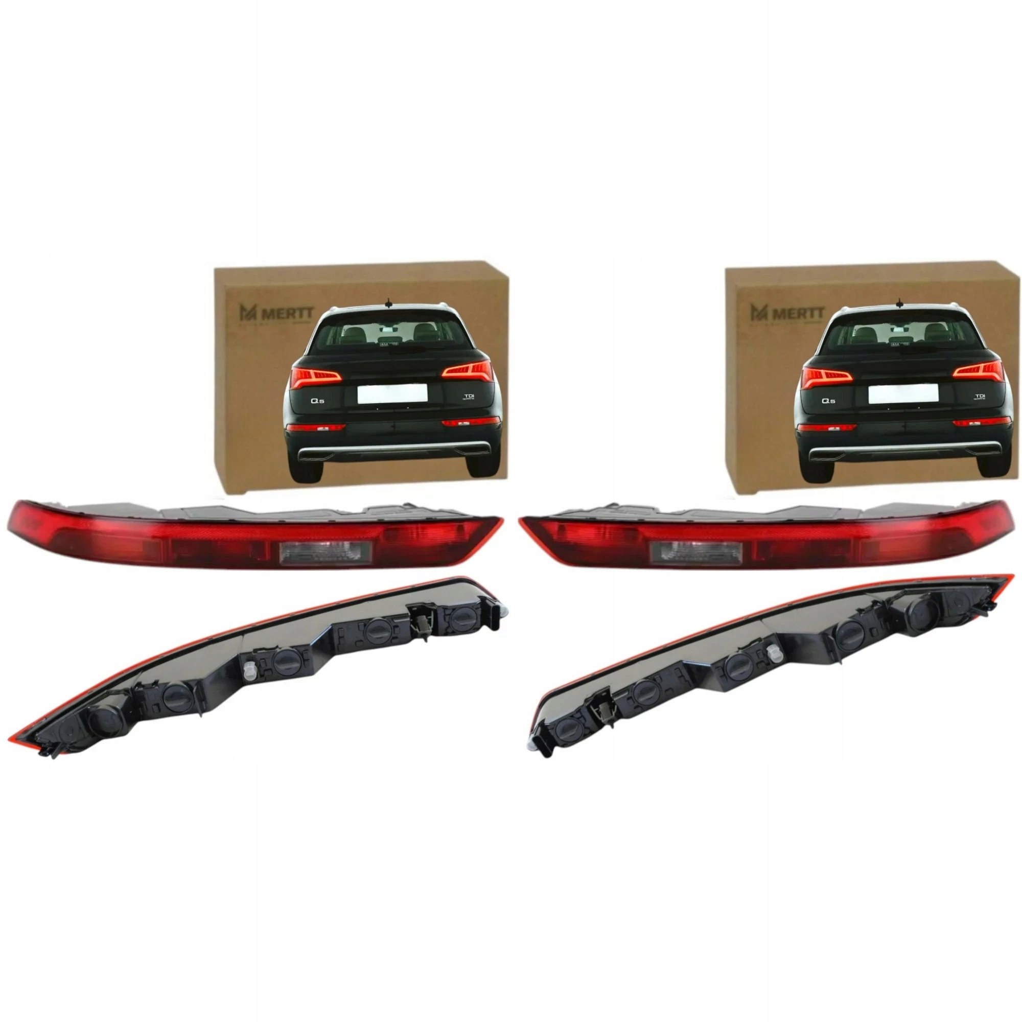 Světla Zadního Nárazníku Komplet proti zamlžování Audi Q5 80A II 2016+