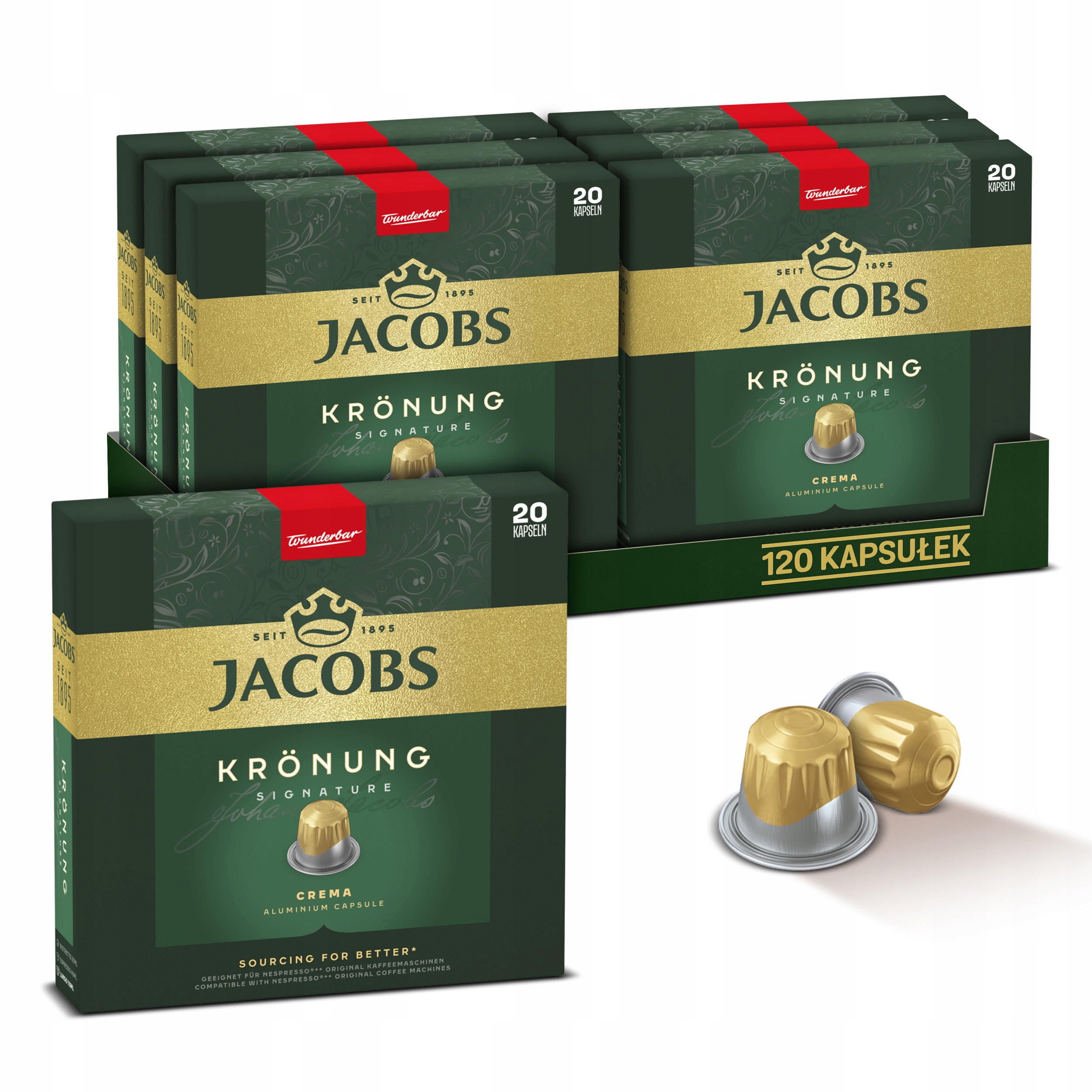Kapsułki Jacobs do Nespresso(r)* Kronung 6+1 opakowanie Gratis!