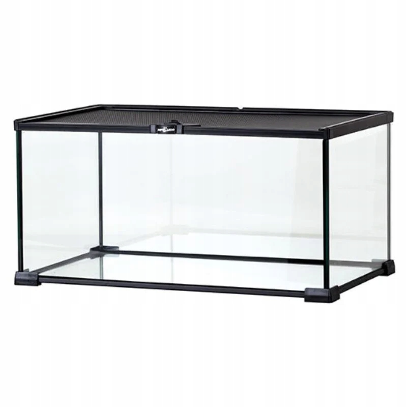 Terárium 50X30X35 CM Pro Plazy, Obojživelníky, Hmyz, Skleněná Ventilace