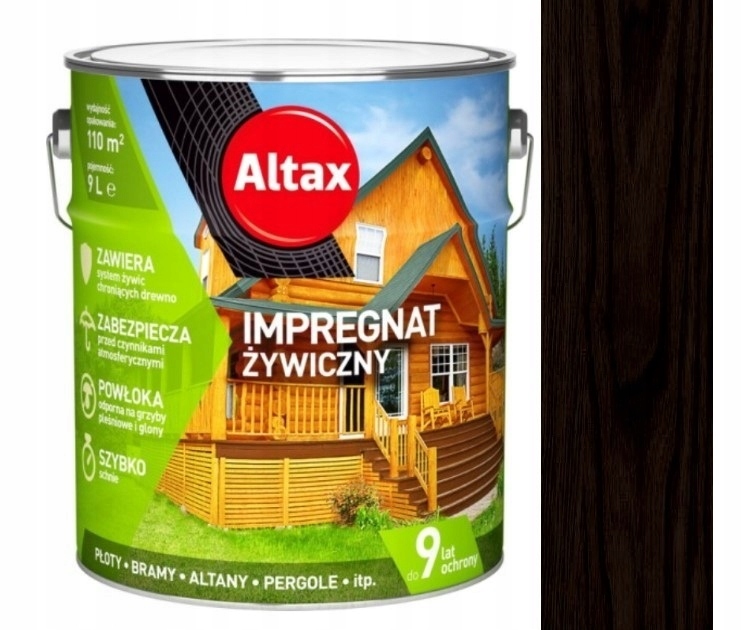 

Altax Impregnat Żywiczny Do Drewna 9L Heban