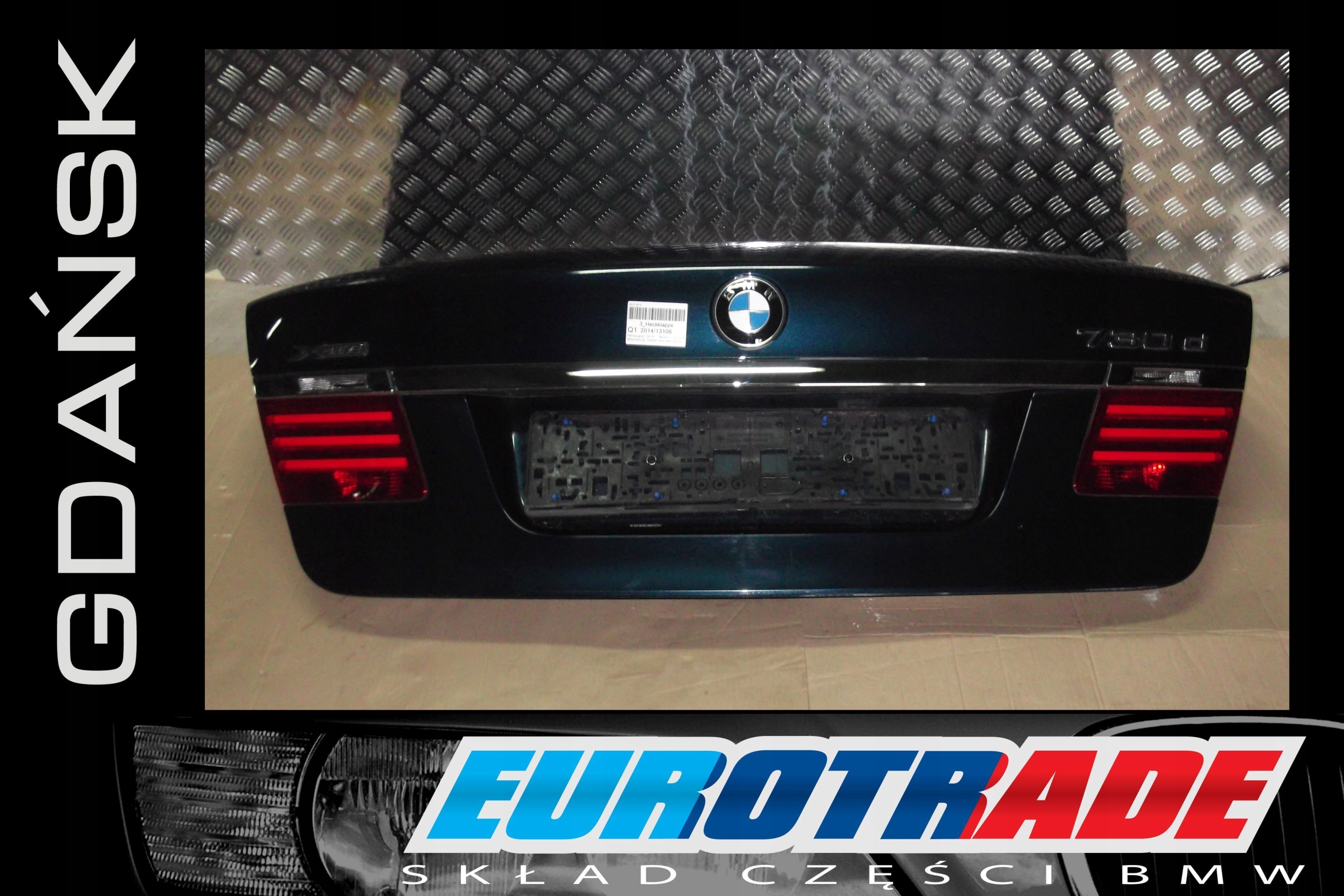 BMW F01 F02 LCI KLAPA TYL POKRYWA BAGAŻNIKA RÓŻNE Producent części BMW OE