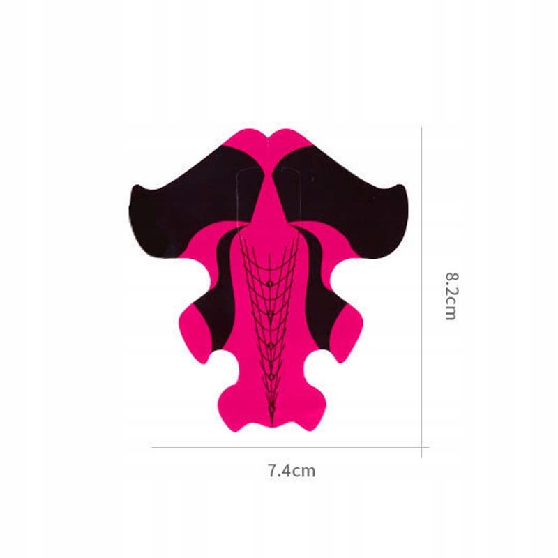 Formy Do Paznokci Szablony Szerokie Do Przedłużania 500szt Czarno-Różowe Marka La Diosa