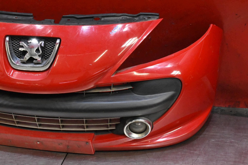 bumper front front red PEUGEOT 207 1 and 06-09