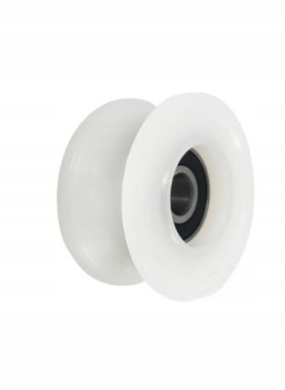 Profilowana Rolka fi. 60 mm poliamidowa ułożyskowana, na linkę 25 mm
