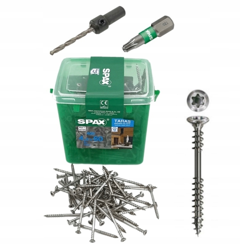 Skrutky do ihličnatého dreva bit fréza Spax 4,5 x 60 mm 400 ks