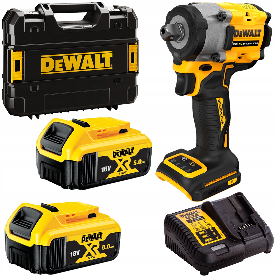 

Klucz udarowy 1/2 18V 406Nm 2x5Ah DeWALT DCF922P2T