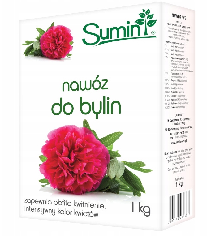 

Sumin Nawóz do Bylin 1 kg do piwoni