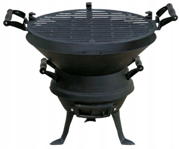 

Grill węglowy żeliwny MG630 beczkowy