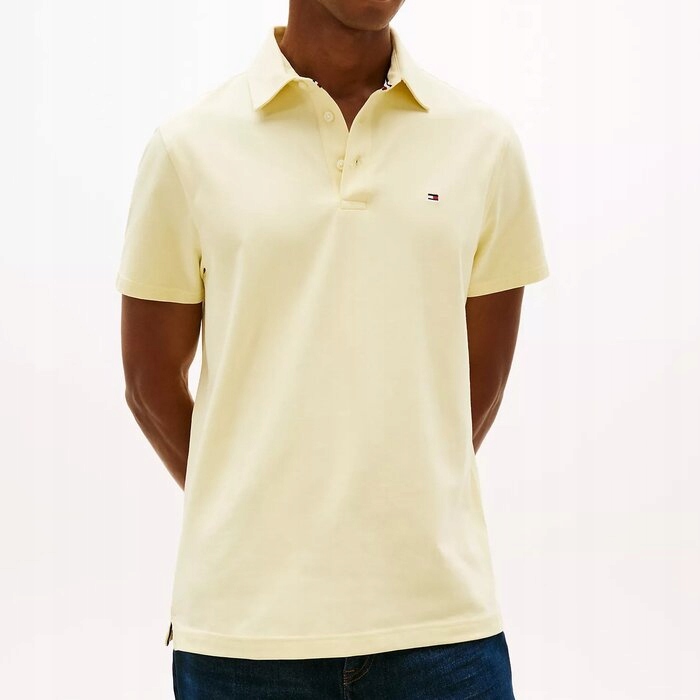 Polokošile Tommy Hilfiger bavlněné žluté pánské S (nové)