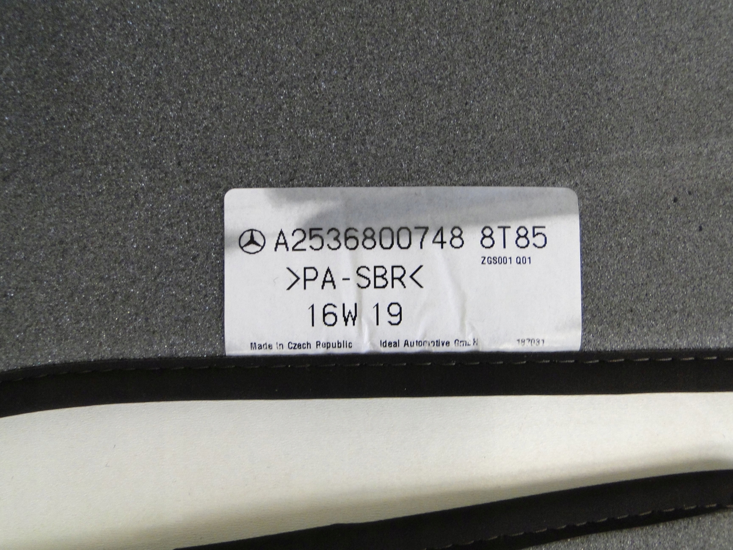 MERCEDES Коврики 8T85 253 X253 C253