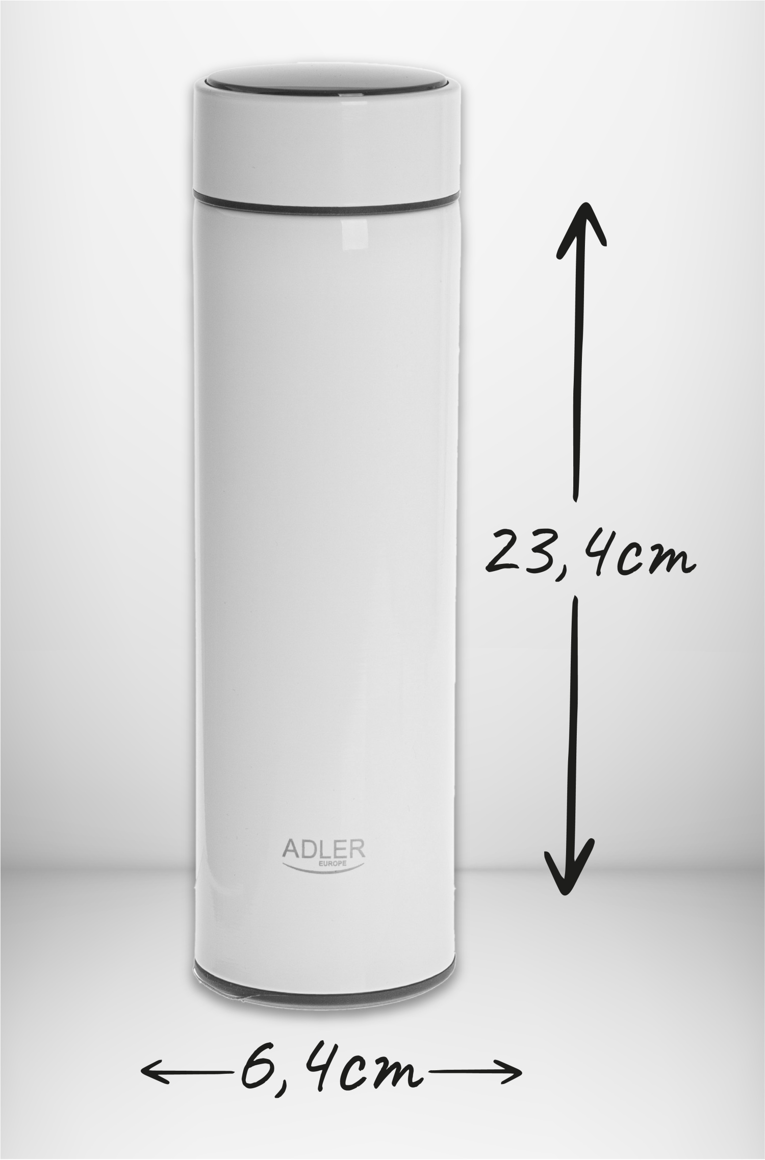 Termos LED AD 4506 z Wyświetlaczem 473ml Biały