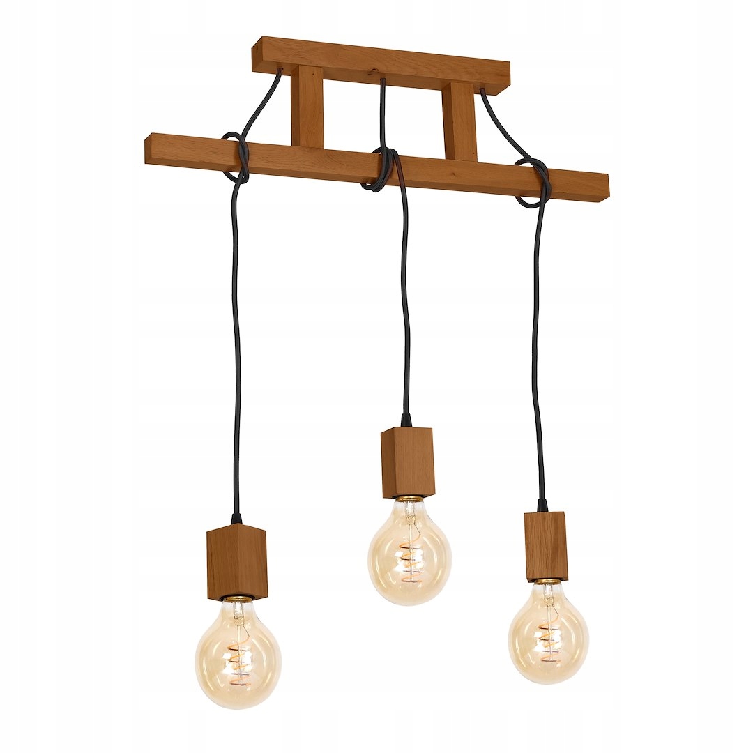 Závěsná lampa Jack 3xE27 Dub