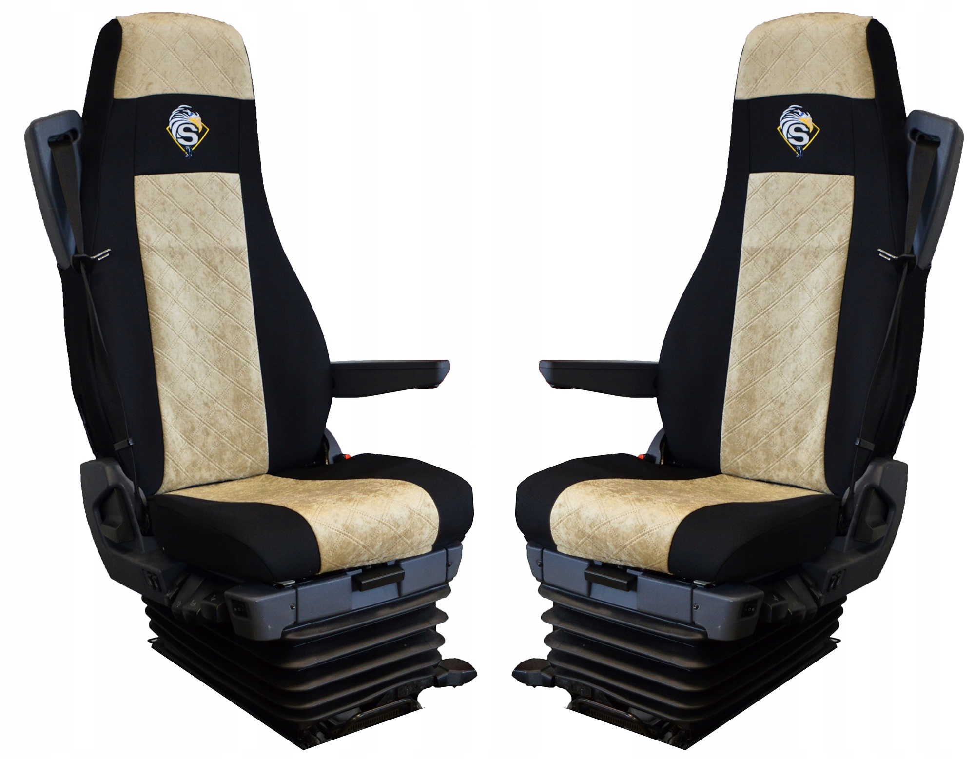 Pokrowce na fotele samochodu ciężarowego Scania R Scania S ekoskóra i welur