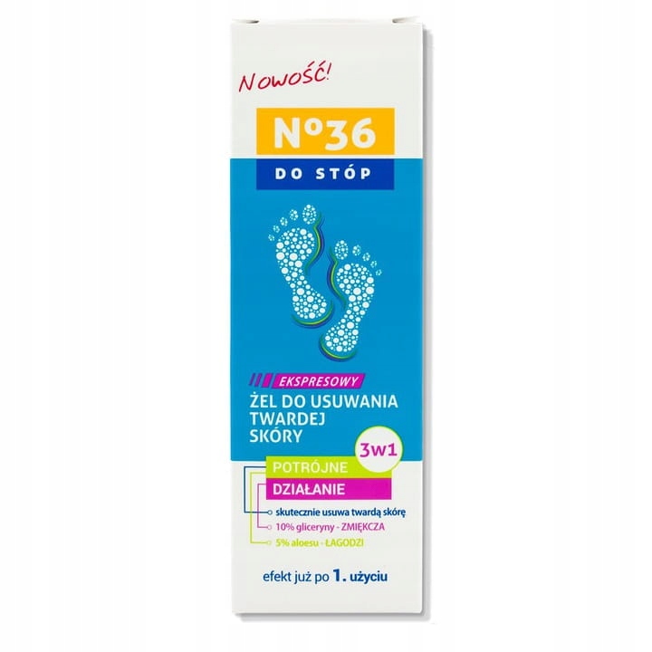 

No36 żel do usuwania twardej skóry stóp 75ml