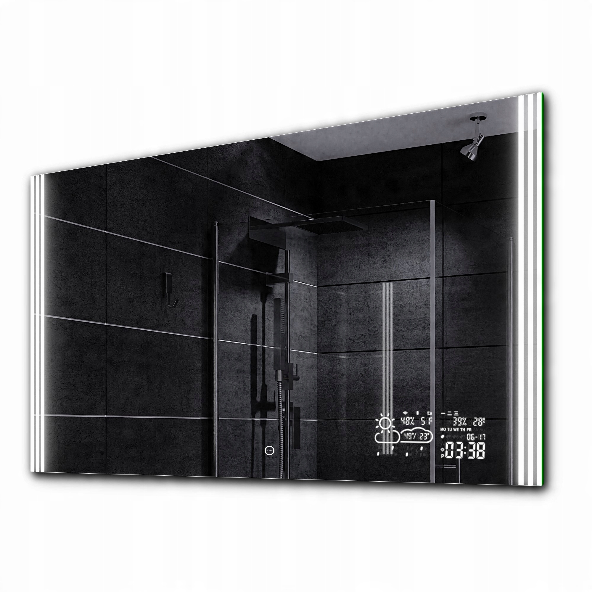 

Lustro łazienkowe Led +pogoda dotyk 170x70 Arica