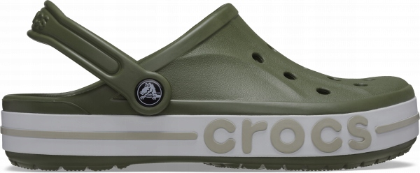 Crocs Bayaband Clog M9/W11 42.5 Armádní zelená/Dlažební Nazouváky