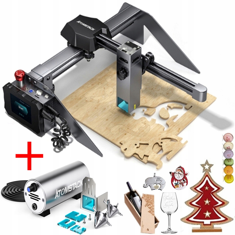 Grawer / wycinarka laserowy ATOMSTACK P9 M50 +F30 pump Plotery
