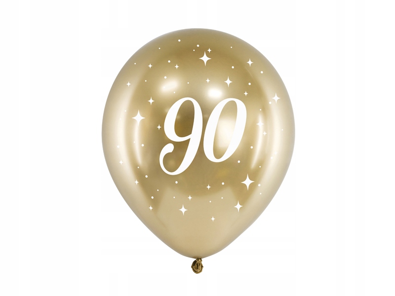 

Balony glossy 90 urodziny złote