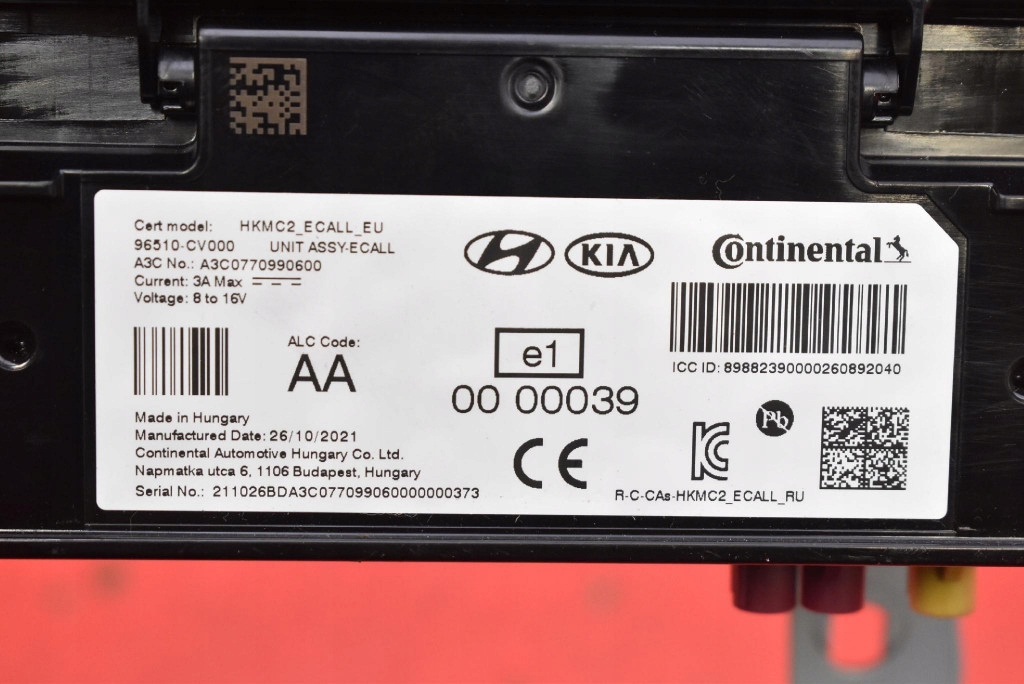 control unit module ECALL 96510-CV000 KIA EV6 21