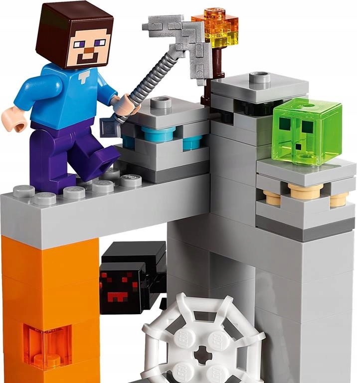 KLOCKI LEGO MINECRAFT 21166 OPUSZCZONA KOPALNIA ZESTAW DZIEN DZIECKA +TORBA Bohater Minecraft