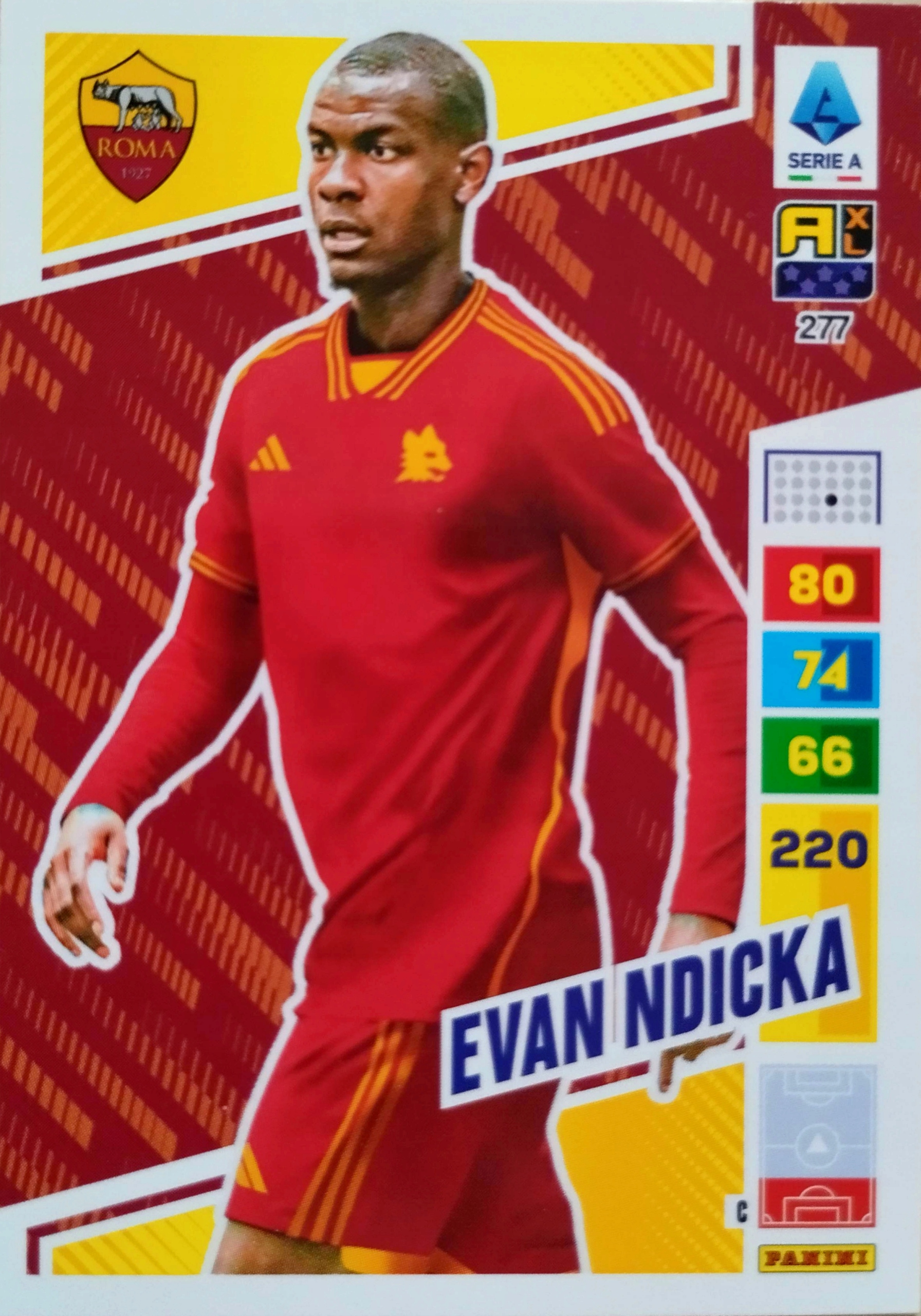 Panini Calciatori Liga Włoska 2023 2024 277 Evan Ndicka Roma