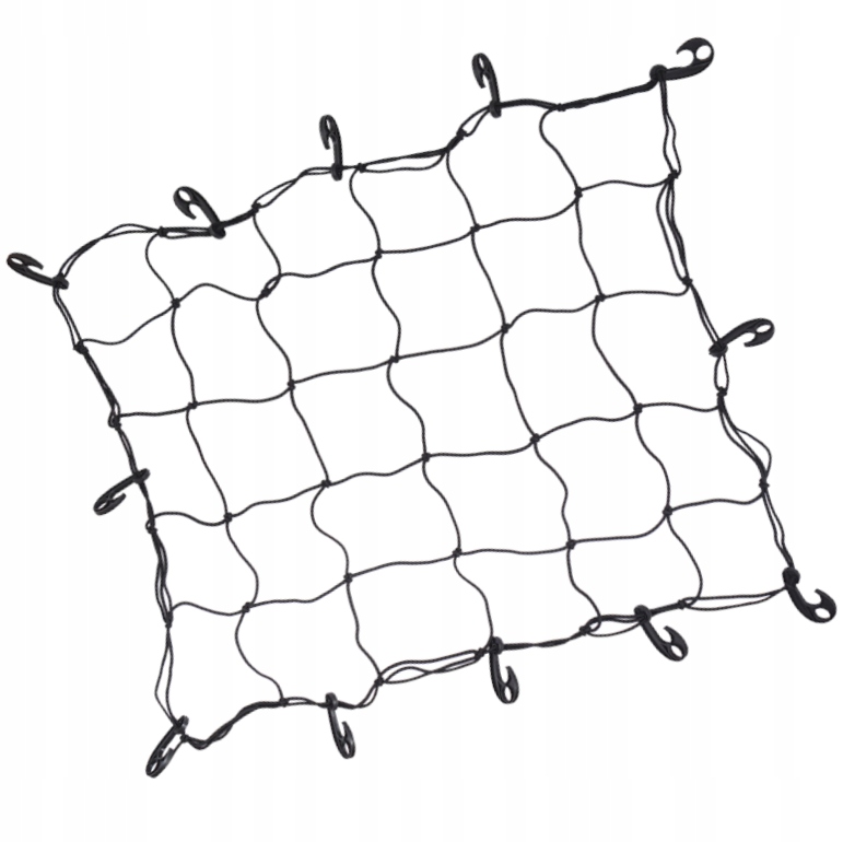 SIATKA DO MOCOWANIA BAGAŻU 75CMX90CM Z HAKAMI