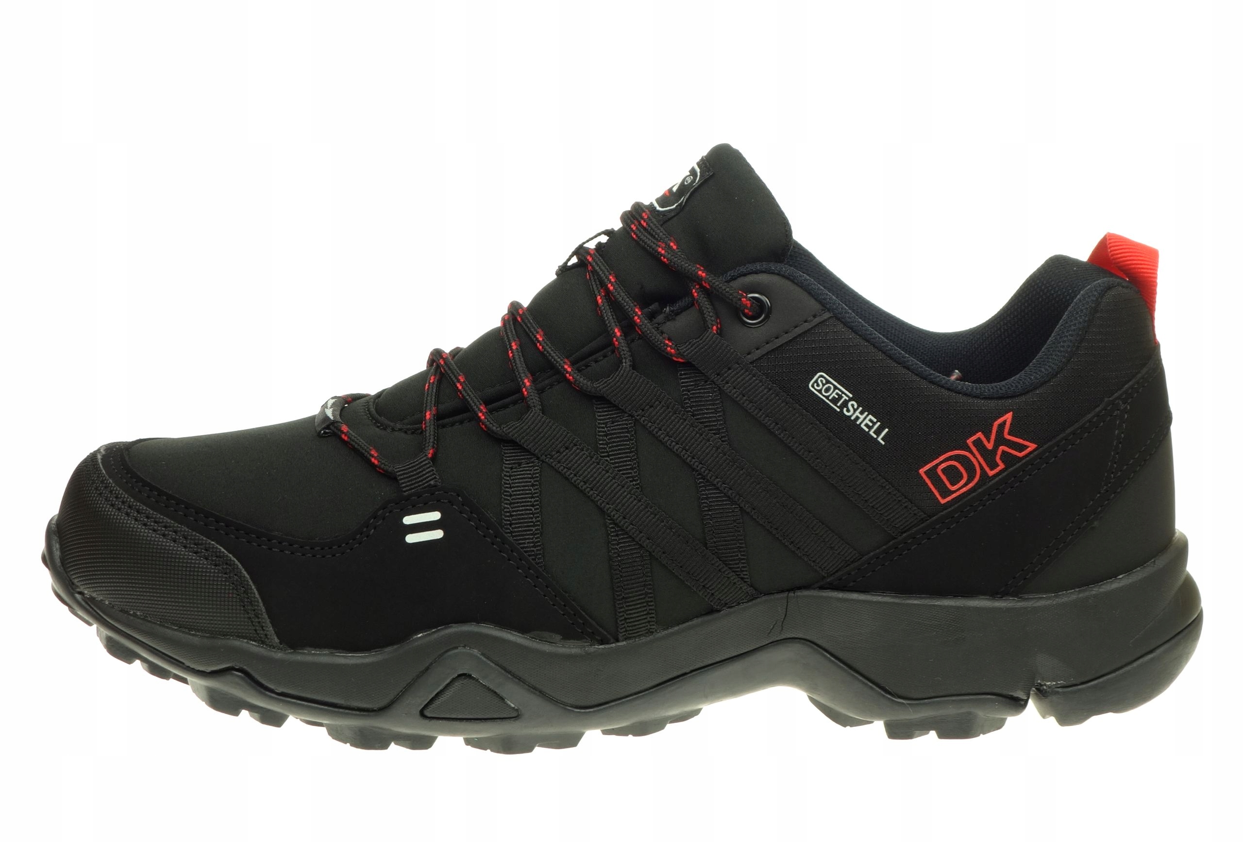 Buty Męskie Trekkingowe DK VB17282 SWAT SoftShell OUTDOOR Blk/Red 45 Rozmiar 45