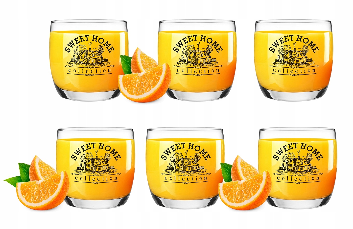 

6 x Szklanka 260 ML Niska Sweet Home