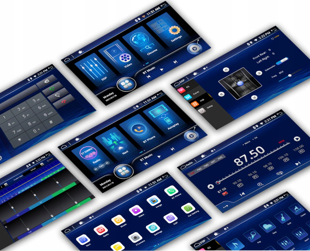 RADIO ANDROID FORD FOCUS MK3 9CAL 8CORE 4/64GB DSP Kod producenta 21885205578