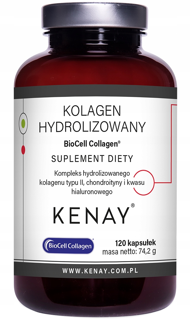 Kenay Kolagen Hydrolizowany Typu II Chondroityna Kwas hialuronowy Stawy