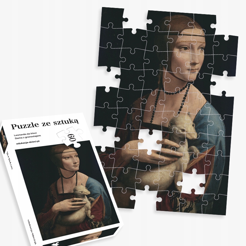 

Puzzle z obrazem: Dama z gronostajem (60 elementów